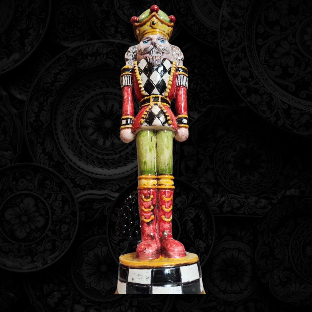 Schiaccianoci in ceramica di Caltagirone 48 cm
