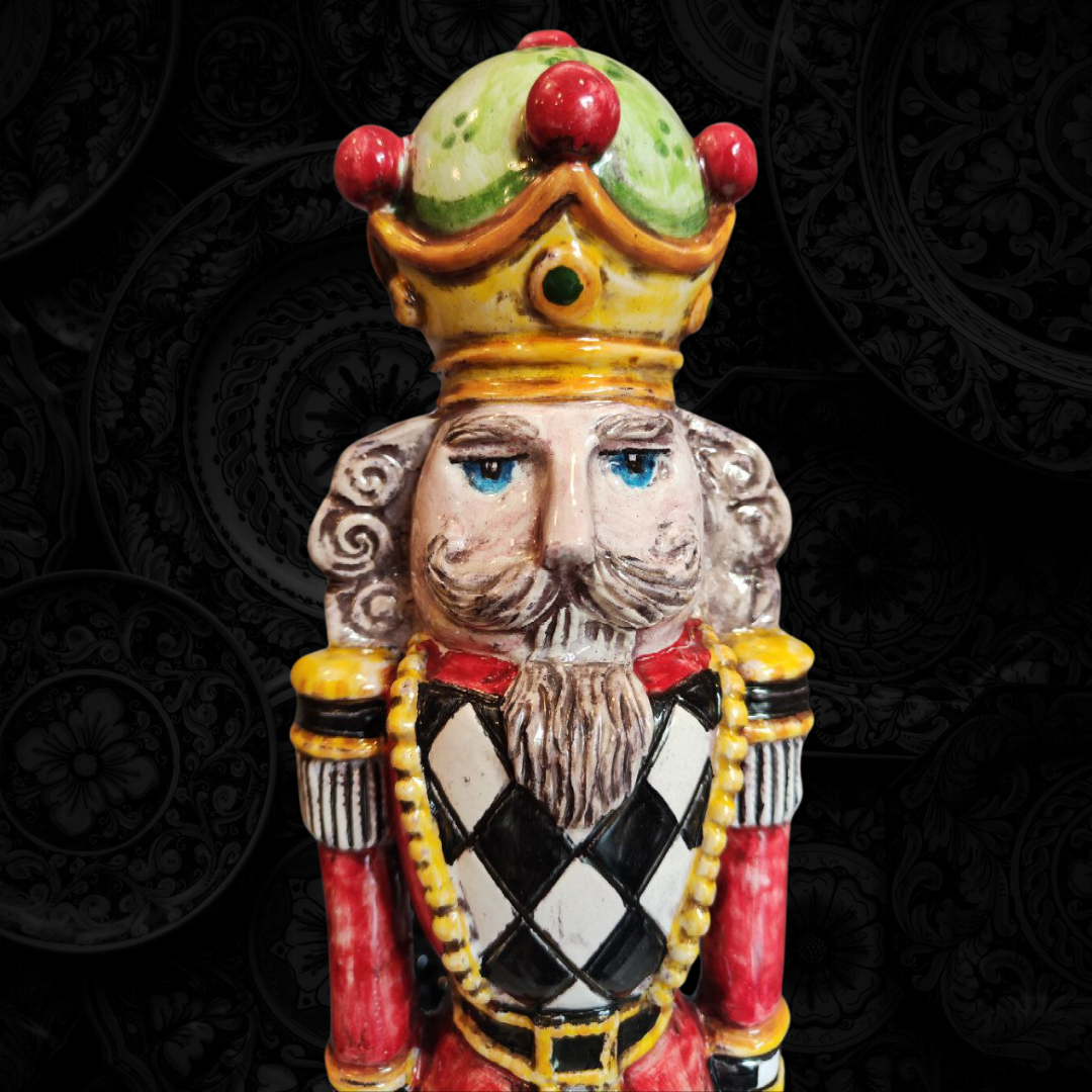 Schiaccianoci in ceramica di Caltagirone 48 cm